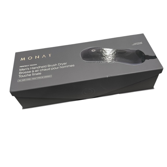 Monat Perfect Touch Men's Handheld Brush Dryer - Black - Picture 3 of 5